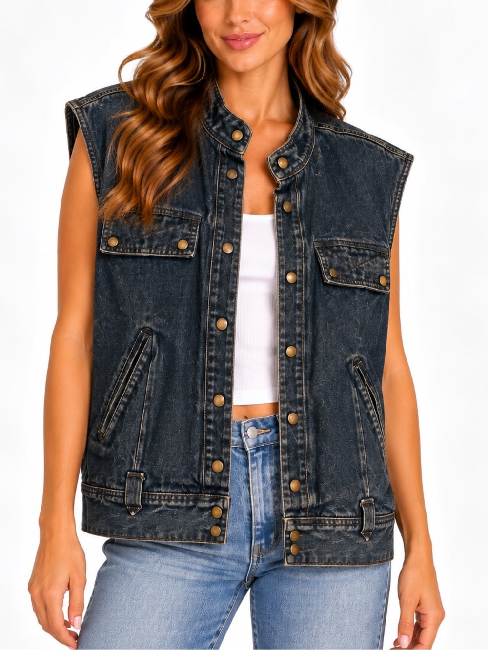 Vintage Liz Claiborne Denim Vest